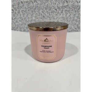Bath and Body Works White Barn Champagne Toast 3 Wick Candle 14.5 Oz New